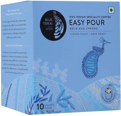 Blue Tokai Coffee Roasters Easy Pour Vienna Estate Freshly Medium Dark Roasted Arabica Specialty Instant Coffee Instant Coffee