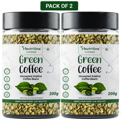 NeutriOne Green Coffee Beans for Weight Loss (Unroasted Beans)(Organic) Weight Management Instant Coffee