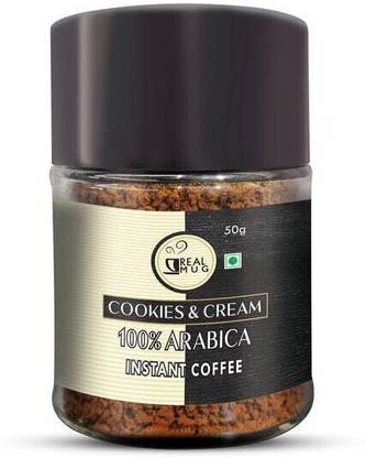 REAL MUG 100% Arabica Instant Coffee | Hot & Cold Coffee Instant Coffee (Cookies & Cream) Instant Coffee