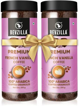 Bevzilla 200 Gram x 2 Vanilla Flavoured Instant Coffee Powder Instant Coffee