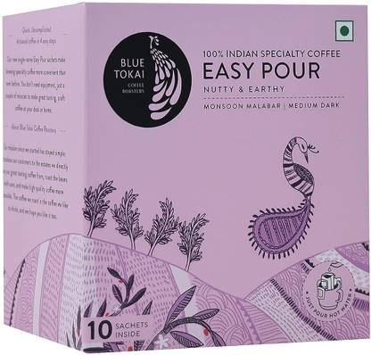 Blue Tokai Coffee Roasters Easy Pour Monsoon Malabar Medium Dark Roast Instant Coffee