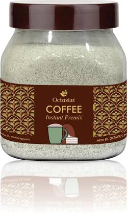 Octavius Instant Coffee Premix - 500 Gm Jar | 1 Min Coffee | 3 In 1 Coffee Sachets Instant Coffee