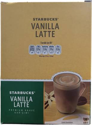 starbuck Vanilla Latte is a classic latte, Made With Full-Bodied Espresso Instant Coffee