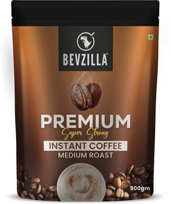 Bevzilla Instant Strong Coffee Powder - 500 Grams| Makes Upto 250 Cups Instant Coffee