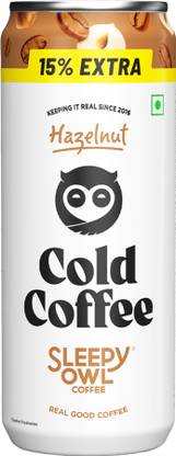 Sleepy Owl Hazelnut Cold Coffee Cold Brew Coffee