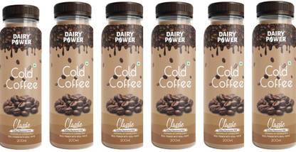 Dairy Power Cold Coffee Protein & No Added Sugar(200ml, Pack of 6) Classic Filter Coffee