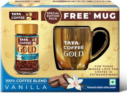 Tata Coffee Gold Vanilla Mug Combo Instant Coffee