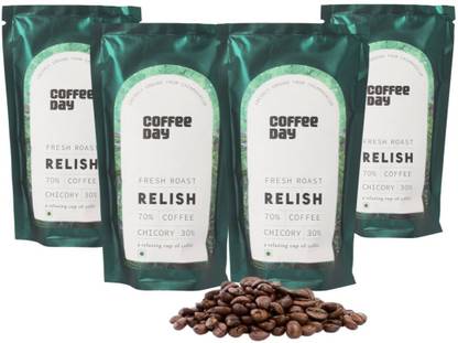 Cafe Coffee Day RELISH (70% Coffee, 30% Chicory) Premium Instant Filter Coffee Powder Roast & Ground Coffee