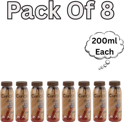 COFICA Classic Style Cold Coffee 8-Pack, 200ml – Thicker, Bolder, Creamier Instant Coffee
