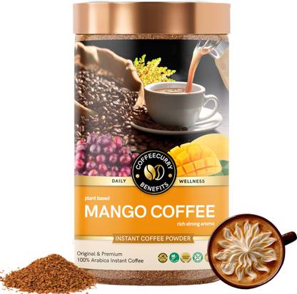 TEACURRY Mango Coffee (50 g) - Coffeecurry Instant Coffee with Real Mango Goodness Instant Coffee