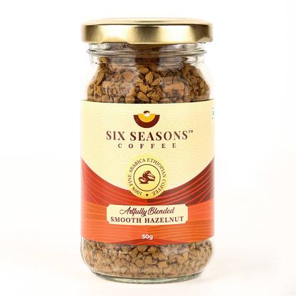 SIX SEASONS Flavoured Instant coffee, Smooth Hazelnut Instant Coffee