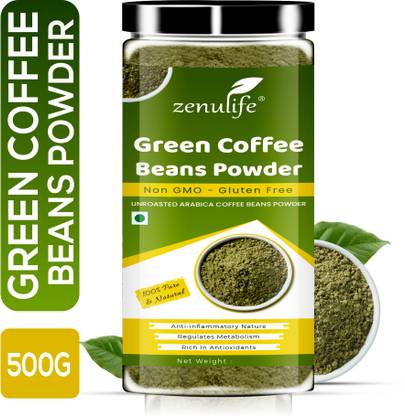 zenulife Green Coffee Beans Powder for Weight Loss Management Instant Coffee