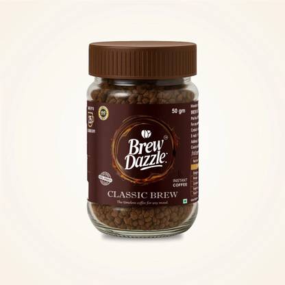 Brewdazzle Classic Brew / Instant Coffee /100% Arabica/ Rich & Smooth / Powder Instant Coffee