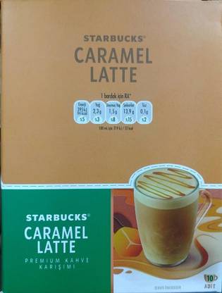 starbuck Caramel latte & Smooth Beverage For You to Prepare. Expertly Blended With Coffee Instant Coffee