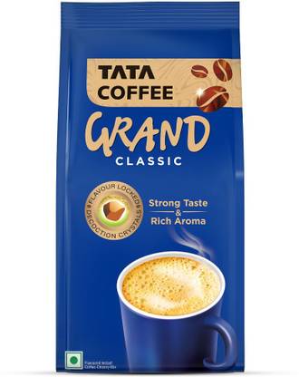 Tata Coffee Grand Classic, Strong Taste & Rich Aroma, With Flavour Locked Decoction Crystals Instant Coffee