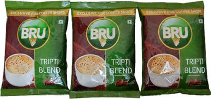 BRU TRIPTI BLEND STRONG COFFEE 200 G X 3 Instant Coffee