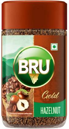 BRU Gold Freeze Dried Hazelnut 55gm Instant Coffee