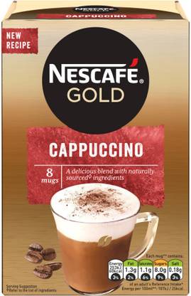 Nescafe Gold Cappuccino 8 Mugs Instant Coffee