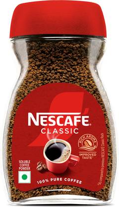 Nescafe Classic Coffee Powder Jar, 100% Pure Instant Coffee
