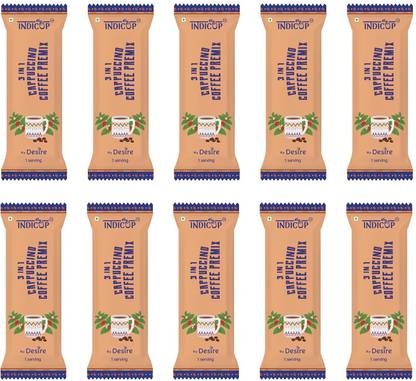 INDICUP 3 in 1 coffee cappuccino premix coffee powder 50 sachets X 14g Instant Coffee