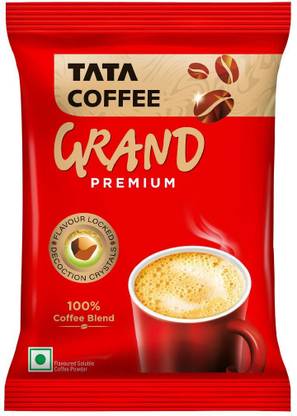 Tata Coffee Grand Premium | 100% Coffee Blend | With Flavour Locked Decoction Crystals Instant Coffee