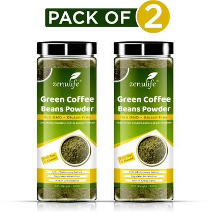 zenulife Green Coffee Beans Powder for Weight Loss Instant Coffee Instant Coffee