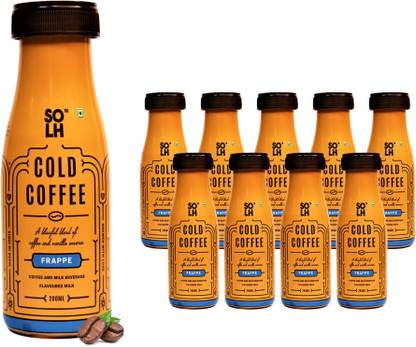 SOLH Frappe Cold Coffee, Ready to Drink, Smooth, Creamy & Intense Cold Coffee, Frappe Instant Coffee
