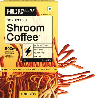 Ace Blend Cordyceps SHROOM COFFEE™ | 30 serves | Energy | Fasting Friendly | Cold/Hot Brew Instant Coffee