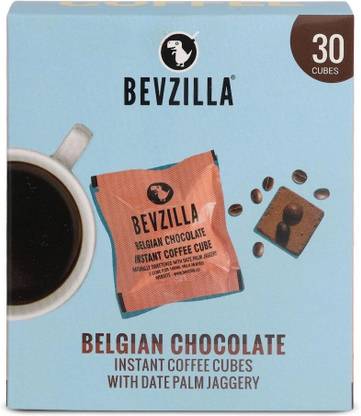 Bevzilla 30 Instant Coffee Cubes with Organic Date Palm Jaggery - Chocolate(Pack of 30) Instant Coffee