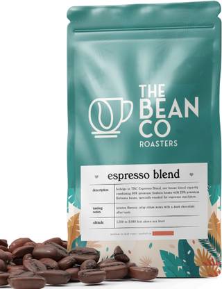 THE BEAN CO Espresso Blend | Medium Roast |80% Arabica & 20% Robusta Coffee Beans