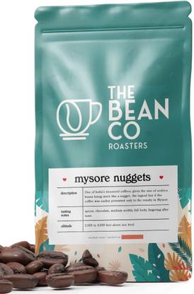THE BEAN CO Mysore Nuggets Extra Bold AAA | Medium Roast| (Pour Over/Drip) Roast & Ground Coffee