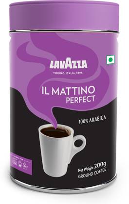 Lavazza Mattino Perfect | Pure Ground Coffee | Premium Arabica | Dark Roast | Roast & Ground Coffee