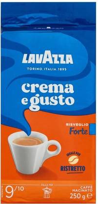 Lavazza Crema e Gusto Forte Ground Coffee | Ristretto Blend Roast & Ground Coffee