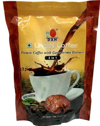 DXN LINGZHI COFFEE 2 in 1 (Premix coffee with Ganoderma Extract) 20 sachet of 5g each Instant Coffee