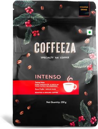 Coffeeza Intenso Ground Coffee | Coarse Grind (French Press) | Premium Grade French Press