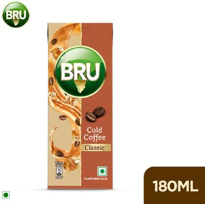 BRU Classic Cold Coffee Tetra Pack 180ML Cold Brew Coffee
