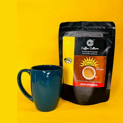 COFFEE CULTURE Dawn Instant Coffee Chicory Mixture 200gms Instant Coffee