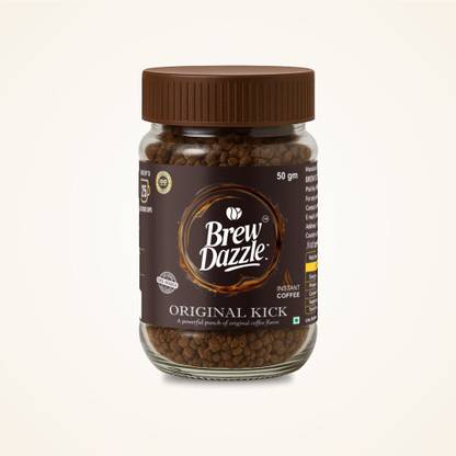 Brewdazzle Original Kick / Instant Coffee /100% Arabica/ Rich & Smooth /Granules Instant Coffee