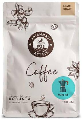 VaishnaviEstate Light Roast Moka Pot Coffee Roast & Ground Coffee