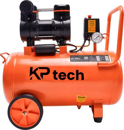 KP TECH Oil Free Air Compressor | 960 W | 2800 RPM | 30 L Tank | Oil Free System Coil Spring Compressor