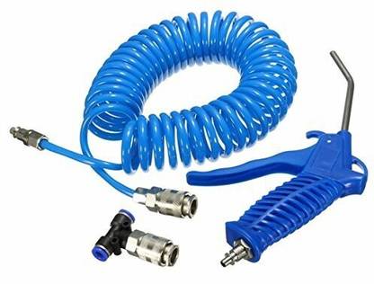 MINSHA EXPORTS Air Blower Blow Spray Gun and 5 m Recoil Hose Dust Clean Nozzle Coil Spring Compressor Coil Spring Compressor