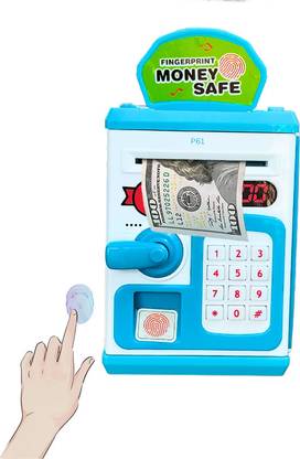 Just97 ATM Safe Kids Piggy Saving ATM Bank with Electronic Lock Coin Bank for Kids P50 Coin Bank