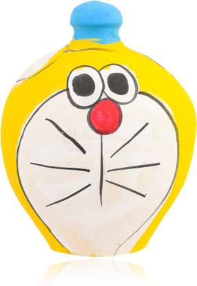 Onlinch Creative Natural Clay Piggy Bank Terracotta Money Bank pack of 01 Multicolor Coin Bank