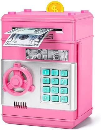 BAREPEPE Premium Piggy Bank for Kids Electronic ATM Money Machine with Password Large Coin Bank