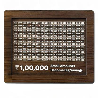 CIRCADIAN 1,00,000 Rupees Money Saving Coin Piggy Bank | Piggy Bank with Easy Tracking Coin Bank