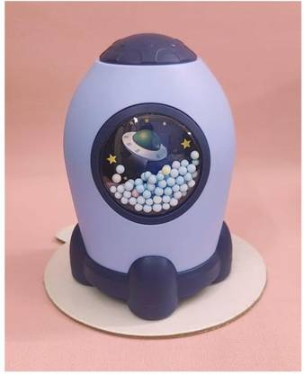 Leftright Rocket Piggy Bank with Lock Code -Money Saving Coin Bank (Pack of 1, Multicolor) Coin Bank