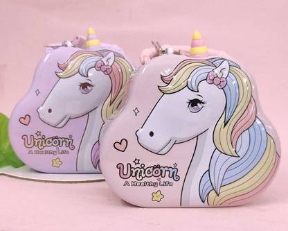 Tera13 (Pack of 1 Piggy Bank) - Unicorn Piggy Bank, Coin Box for Kids, Coin Bank