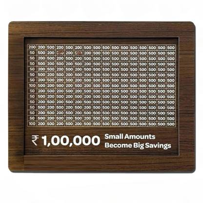 CIRCADIAN 1,00,000 Rupees Money Saving Coin Piggy Bank | Piggy Bank with Easy Tracking Coin Bank