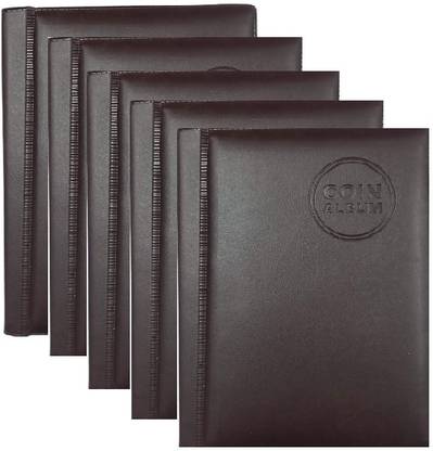 rci Coin Album for Collection Keeping 60 Coins 5 PCS Coin Bank