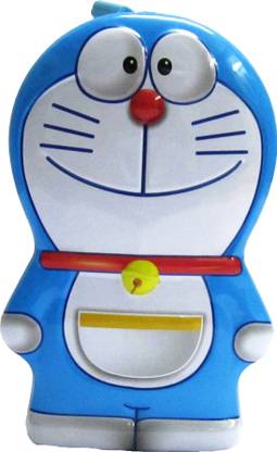 Gift Collection Doraemon Design Coin Bank, Piggy Bank. Made Of Steel.Comes With Lock & Key - Blue Coin Bank Coin Bank